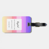 Étiquette À Bagage Balises de bagage Boston Terrier (Dos horizontal)