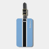 Étiquette À Bagage Balises de bagage Botswana, drapeau patriotique Bo (Devant Vertical)