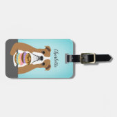 Étiquette À Bagage Balises de bagage Bulldog anglais (Devant horizontal)