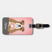 Étiquette À Bagage Balises de bagage Bulldog anglais (Devant horizontal)