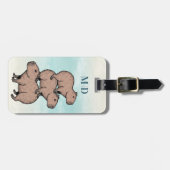 Étiquette À Bagage Balises de bagage Capybara (Devant horizontal)