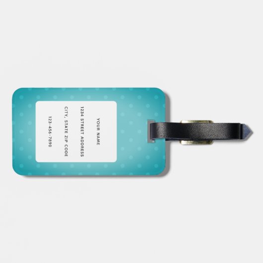 Étiquette À Bagage Balises de bagage carlin (Dos horizontal)