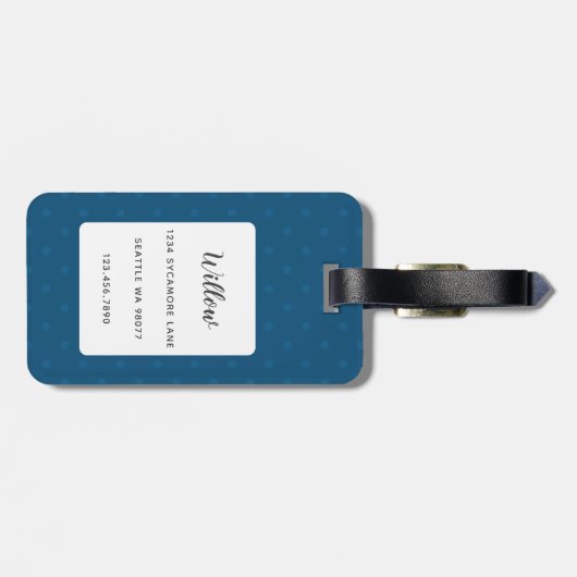 Étiquette À Bagage Balises de bagage Cocker Spaniel (Dos horizontal)