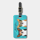 Étiquette À Bagage Balises de bagage Corgi (Devant Vertical)