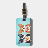 Étiquette À Bagage Balises de bagage Corgi (Devant Vertical)