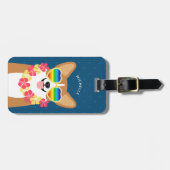 Étiquette À Bagage Balises de bagage Corgi (Devant horizontal)
