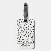 Étiquette À Bagage Balises de bagage de bousier de scarabée (Dos Vertical)