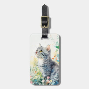 Étiquette À Bagage Balises de bagage de chat