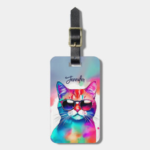 Étiquette À Bagage Balises de bagage de chat