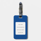 Étiquette À Bagage Balises de bagage de chat (Dos Vertical)