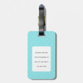 Étiquette À Bagage Balises de bagage de chat (Dos Vertical)