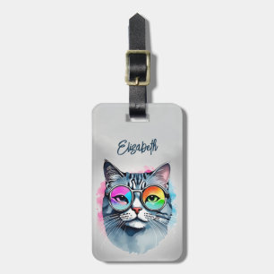 Étiquette À Bagage Balises de bagage de chat