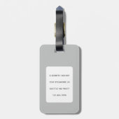 Étiquette À Bagage Balises de bagage de chat (Dos Vertical)