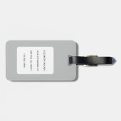 Étiquette À Bagage Balises de bagage de chat (Dos horizontal)