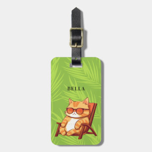 Étiquette À Bagage Balises de bagage de chat
