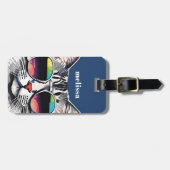 Étiquette À Bagage Balises de bagage de chat (Devant horizontal)