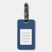 Étiquette À Bagage Balises de bagage de chat (Dos Vertical)