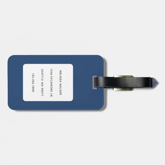 Étiquette À Bagage Balises de bagage de chat (Dos horizontal)