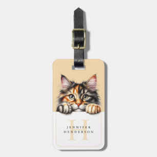 Étiquette À Bagage Balises de bagage de chat