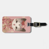 Étiquette À Bagage Balises de bagage de chat mignon (Devant horizontal)
