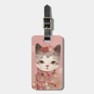 Étiquette À Bagage Balises de bagage de chat mignon