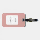 Étiquette À Bagage Balises de bagage de chat mignon (Dos horizontal)