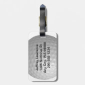 Étiquette À Bagage Balises de bagage de conception de balle de golf (Dos Vertical)