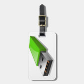 Étiquette À Bagage Balises de bagage de lecteur Flash USb (Devant Vertical)
