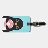 Étiquette À Bagage Balises de bagage de pingouin (Devant horizontal)