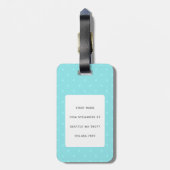 Étiquette À Bagage Balises de bagage de pingouin (Dos Vertical)