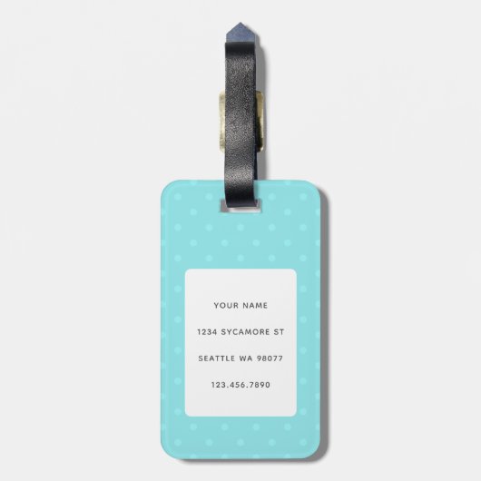 Étiquette À Bagage Balises de bagage de pingouin (Dos Vertical)