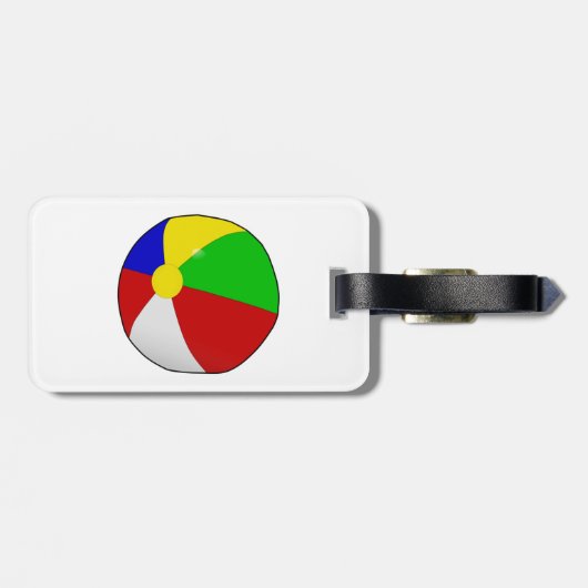 Étiquette À Bagage Balises de bagage de plage (Dos horizontal)