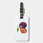 Étiquette À Bagage Balises de bagage en Plum ouvert découpé (Devant Vertical)