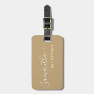 Étiquette À Bagage Balises de bagage en Tan Jaune Mariage Table Plan 