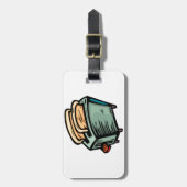 Étiquette À Bagage Balises de bagage Grille Verte (Devant Vertical)