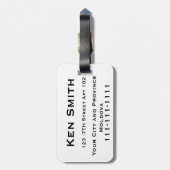 Étiquette À Bagage Balises de bagage Moldova (Dos Vertical)