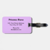 Étiquette À Bagage Balises de bagage multilingue Poster de animal des (Dos horizontal)