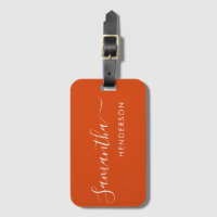 Balises de bagage orange Mariage Table Plan / Favo