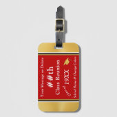Étiquette À Bagage Balises de bagage personnalisées pour la classe Fa (Devant Vertical)