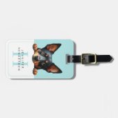 Étiquette À Bagage Balises de bagage pour chien de poussette miniatur (Devant horizontal)