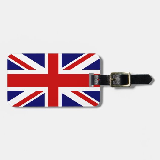 Étiquette À Bagage Balises de bagages du drapeau britannique pour sac (Devant horizontal)