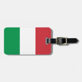 Étiquette À Bagage Balises de drapeaux italiens pour sacs et valises (Devant horizontal)