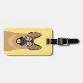 Étiquette À Bagage Balises des bagages bergers allemands (Devant horizontal)