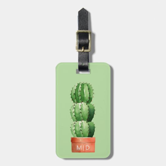 Étiquette À Bagage Balises des bagages Cactus (Devant Vertical)
