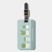 Étiquette À Bagage Balises des bagages Cactus (Devant Vertical)