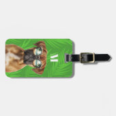 Étiquette À Bagage Balises des bagages de chien de boxer (Devant horizontal)