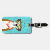 Étiquette À Bagage Balises des bagages de chien de boxer (Devant horizontal)