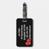 Étiquette À Bagage Balises des bagages de conception de boîte (Dos Vertical)