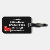 Étiquette À Bagage Balises des bagages de conception de boîte (Dos horizontal)