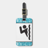 Étiquette À Bagage Balises des bagages de conception de natation (Devant Vertical)
